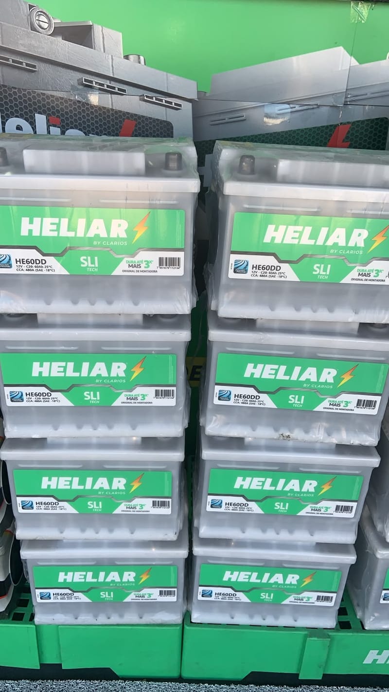 Bateria automotiva Heliar em Rocha Miranda